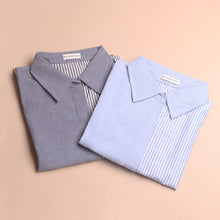 Load image into Gallery viewer, Silvertote Apparel Pakaian Wanita kemeja Mono Shirt Blue
